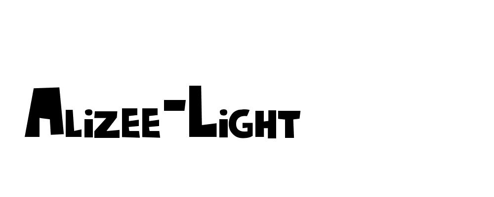 Alizee Light Graphic Design Fonts