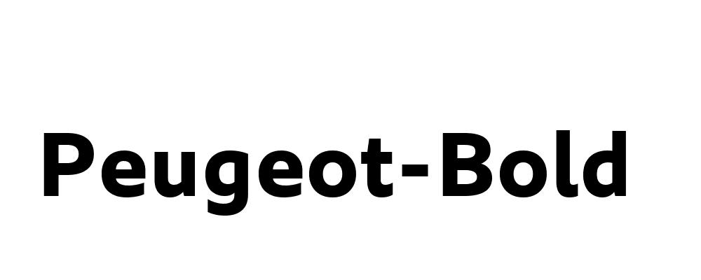 Peugeot Bold - Font Free Download Now