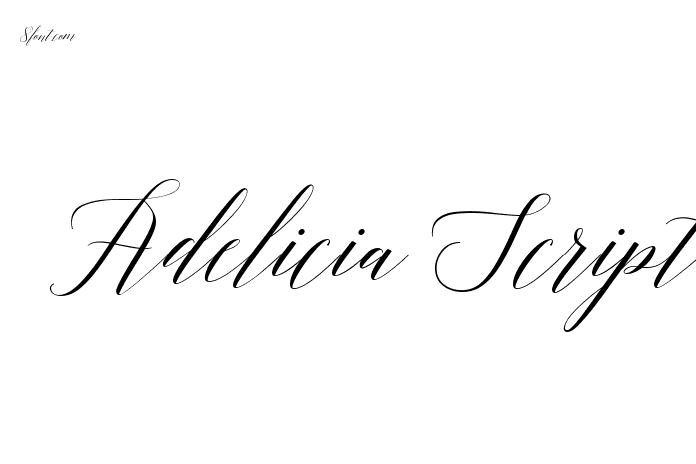 Adelicia Script Graphic Design Fonts