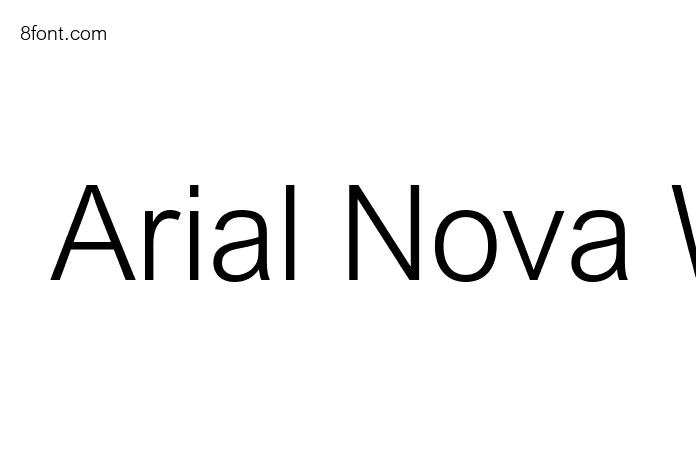Arial Nova Light Graphic Design Fonts