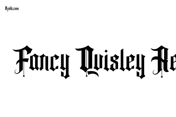 Fancy Quisley Regular - Graphic Design Fonts