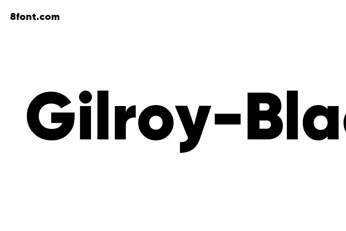 Gilroy-Black - Free Download Fonts