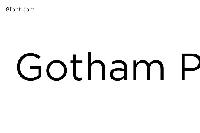 Gotham book шрифт