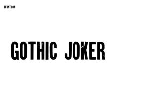 Gothic Joker - Free Font Download