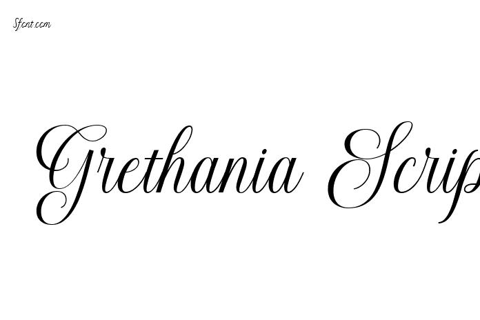 Grethania Script - Graphic Design Fonts