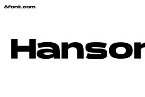 Hanson Bold Font - Free Font Download