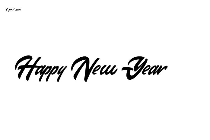 Happy New Year - Graphic Design Fonts