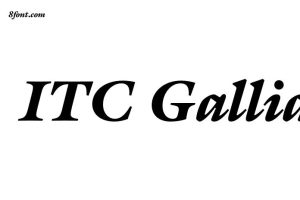 ITC Galliard Black Italic Font - Free Font Download