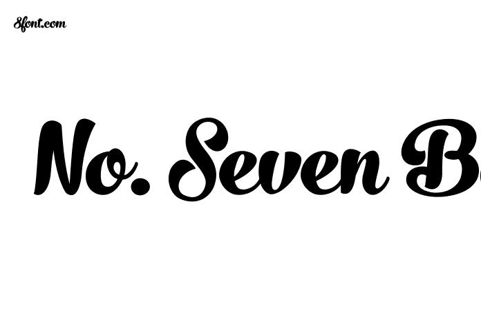 No. Seven Bold Font Download - Graphic Design Fonts