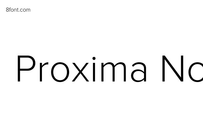 Proxima Light Graphic Design Fonts