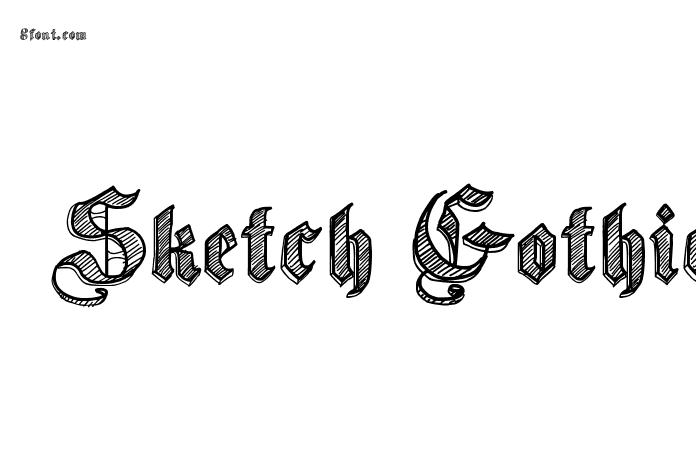 Sketch Gothic School Font - FontMagic