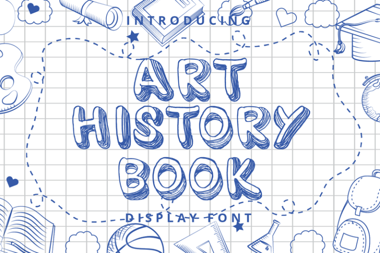 ART HISTORY BOOK Font Free Font Download