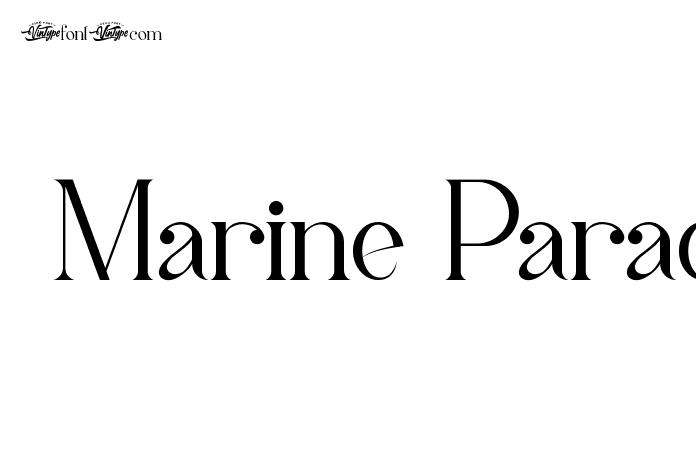 Marine Parade Demo Font - Graphic Design Fonts