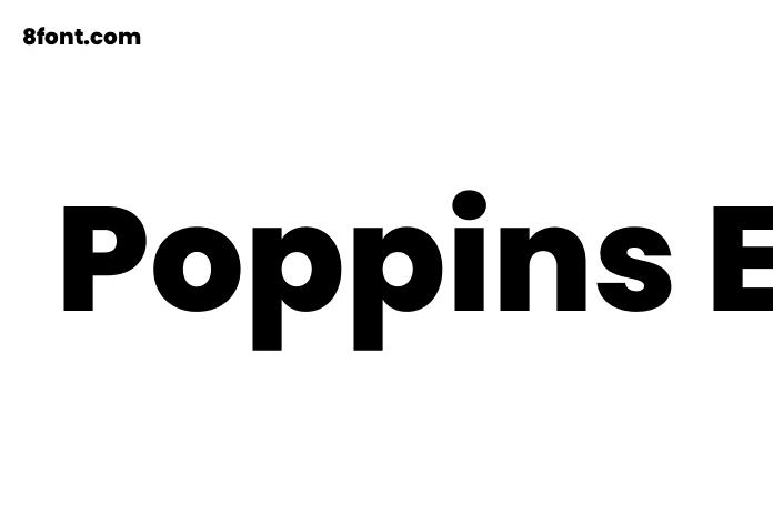 Poppins ExtraBold Font Graphic Design Fonts