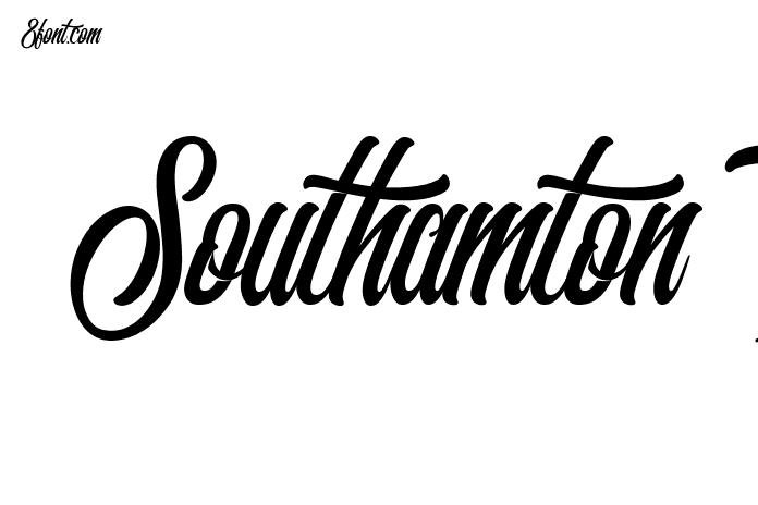 Southamton Font - Graphic Design Fonts