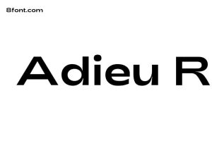 Adieu Regular Font Graphic Design Fonts