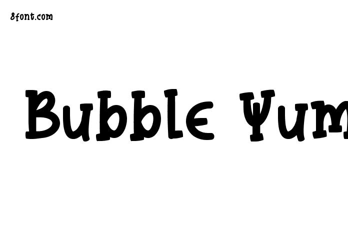 Bubble Yummy Font Graphic Design Fonts
