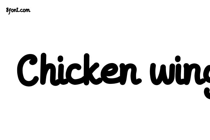 Chicken Wings Font   Free Font