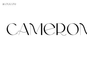 Cursive Lettering Cameron Cameron Font - Free Font Download