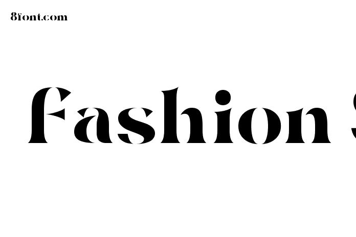 Fashion Stencil Regular Font Graphic Design Fonts