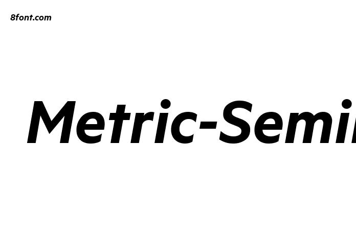 Metric-SemiboldItalic Font - Graphic Design Fonts