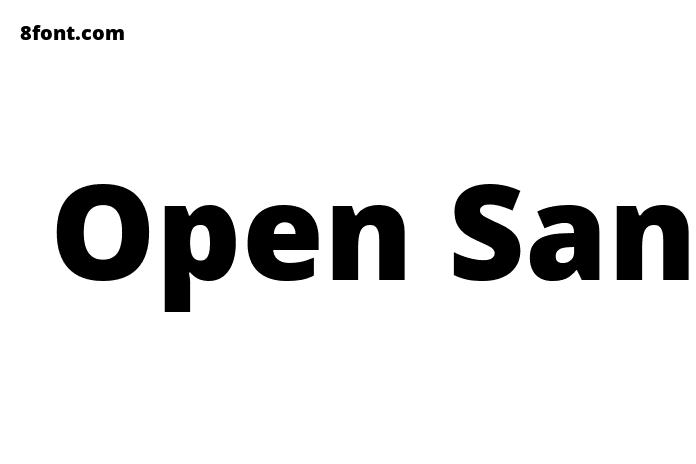 Open Sans Extrabold Font - Graphic Design Fonts