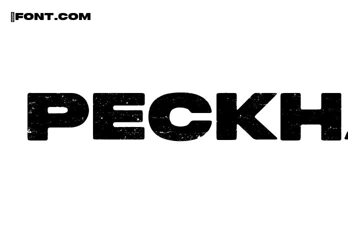 peckham press font free download