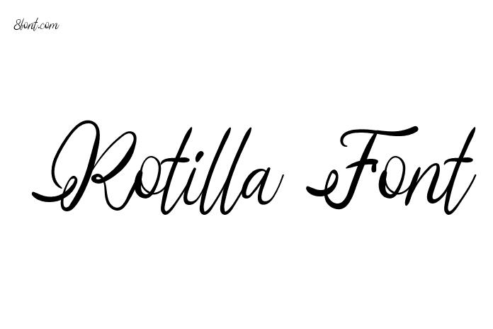 Rotilla Font - Free Font Download