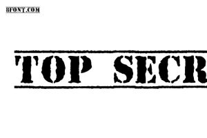 Top Secret Font - Free Font Download