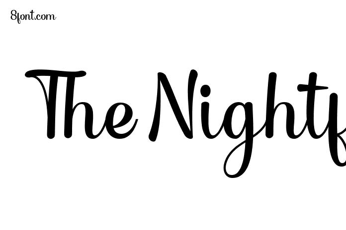The Nightfall Font - Graphic Design Fonts