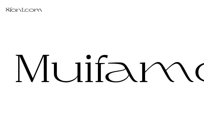 Muifamoso Demo Thin Font - Graphic Design Fonts