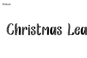Christmas Leaf Font - Free Font Download