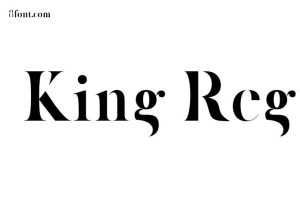 King Regular Font - Free Font Download