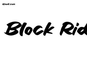 Block Ride Font - Free Font Download