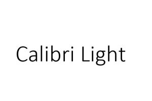 calibri light css font