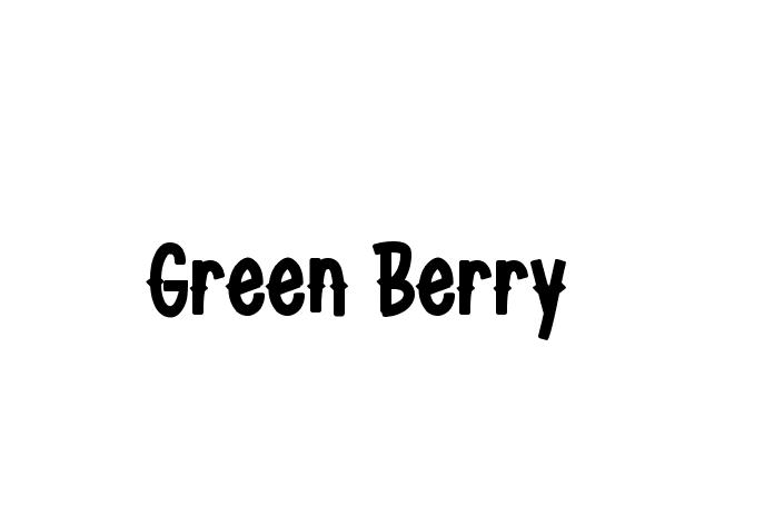 Green Berry Font - Free Font Download