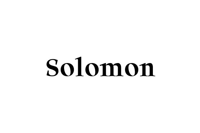 Solomon Font - Graphic Design Fonts