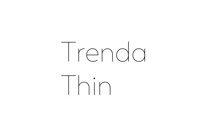 Trenda Thin Font - Graphic Design Fonts