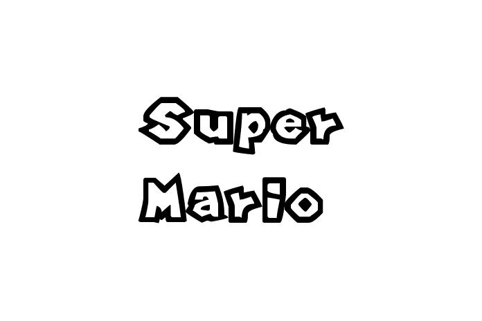 Super Mario Font - Graphic Design Fonts