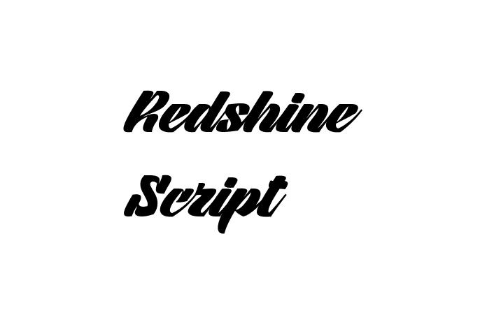 Redshine Script Font