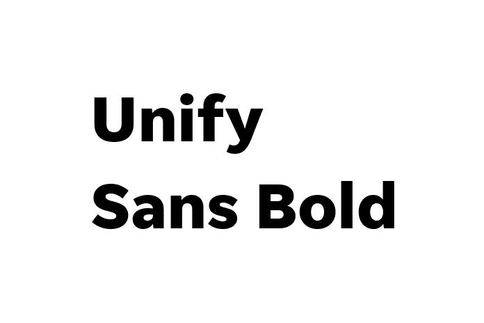 Unify Sans Bold Font - Graphic Design Fonts