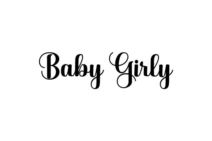 Baby Girly Font - Graphic Design Fonts
