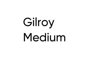 Gilroy Medium Font Free Font Download