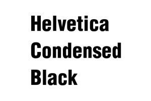 Helvetica Condensed Black Font - Free Font Download