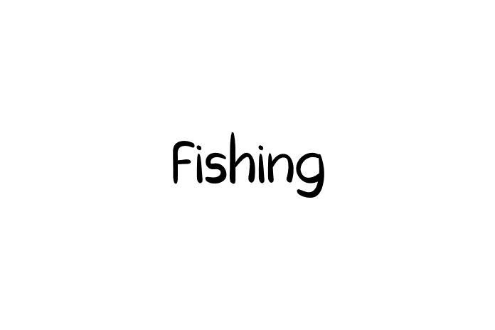 Fishing Font - Graphic Design Fonts