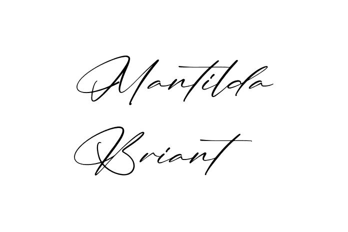 Mantilda Briant Font - Graphic Design Fonts