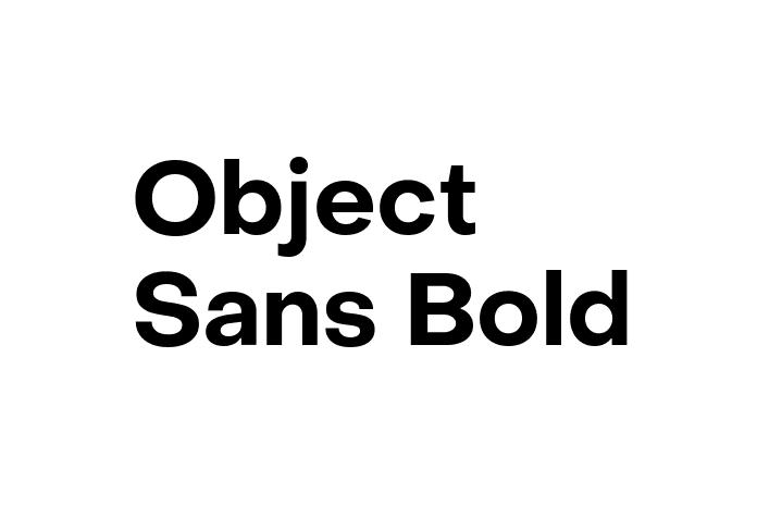 Object Sans Bold Font - Graphic Design Fonts