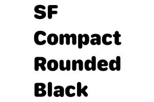Sf Rounded Heavy SF Compact Rounded Black Font - Free Font Download