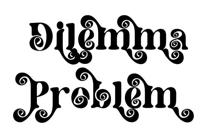 Dilemma Problem Font - Graphic Design Fonts