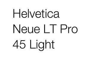 Helvetica Neue Lt Pro Font Family